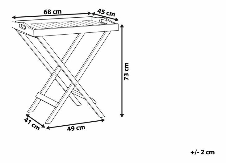 Zahradní stůl Amati (tmavé dřevo)