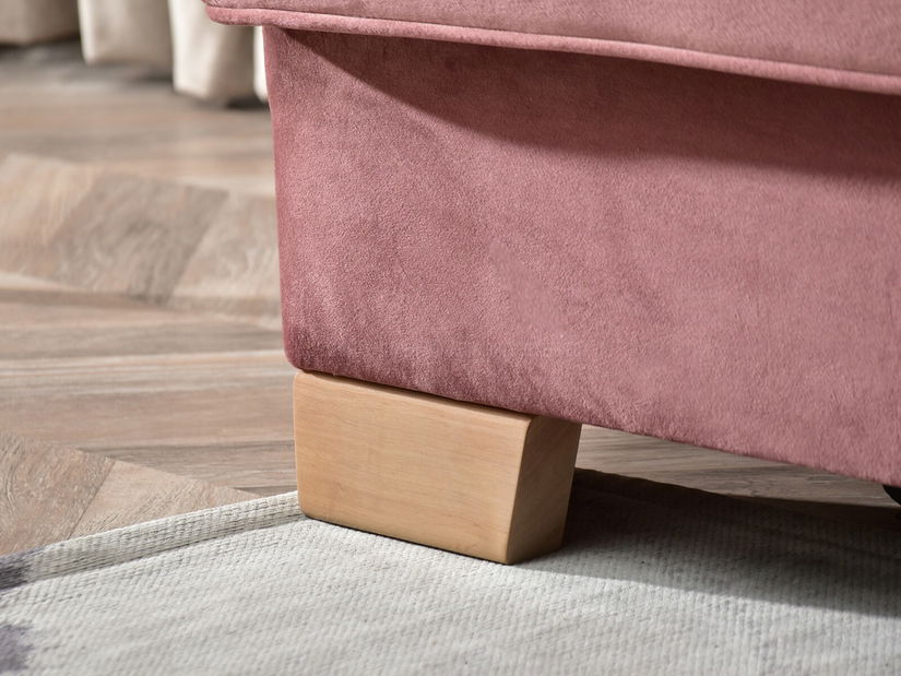 Pohovka trojsedačka Marilyn (pudrová + buk)