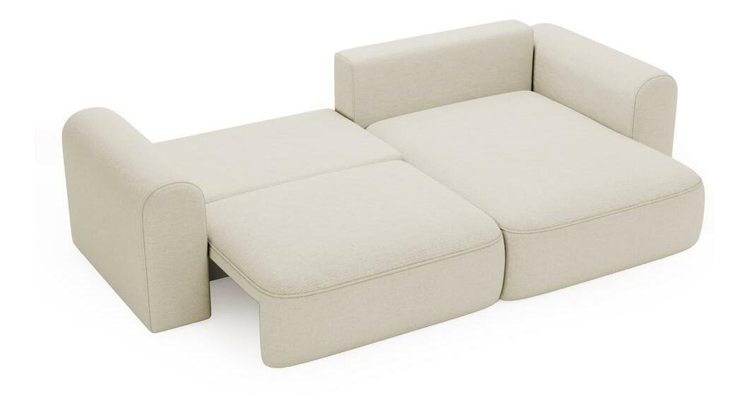 Rohová sedací souprava Sorento (krémová + černá)