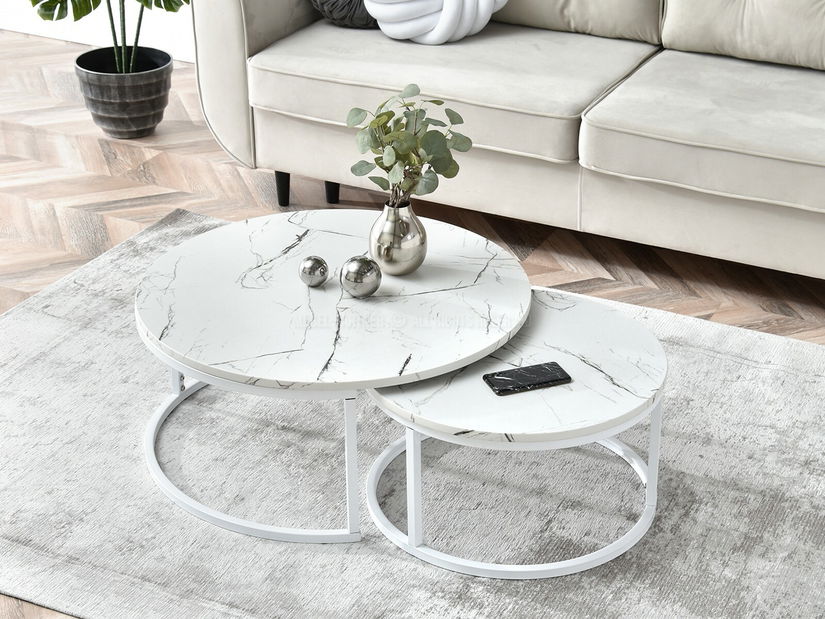 Konferenční stolek Kolja Zest Xl (bílá)