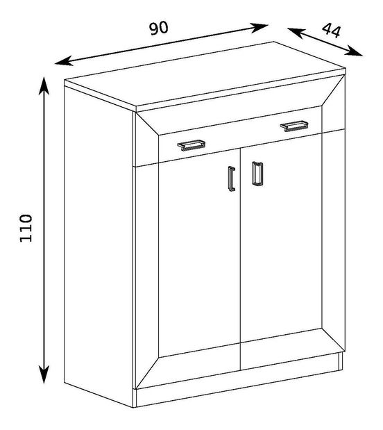 Komoda Titanus 02 (dub lefkas)
