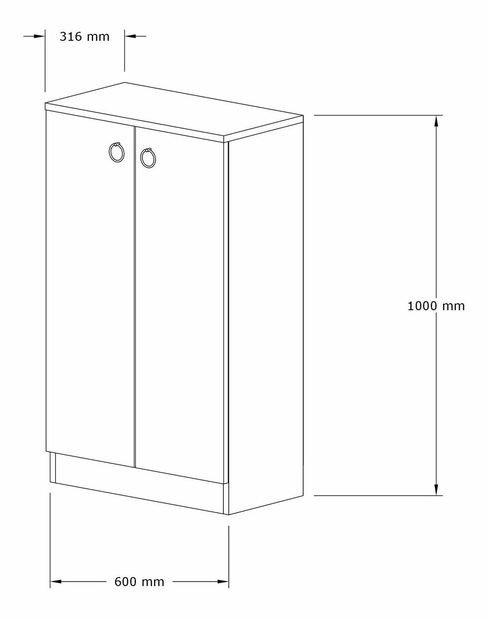 Botník (skříňka na boty) Delfin (bílá)