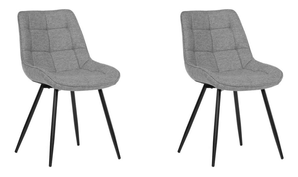 Jídelní židle (2 ks) Contemplan (stříbrná) *výprodej