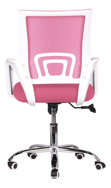 Kancelářské křeslo Subrina (růžová + bílá)