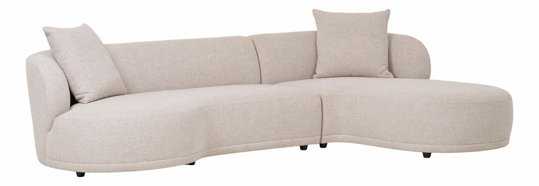 Rohová sedací souprava (P) Kaveria (přírodní)