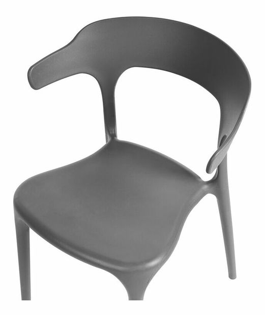 Set 8 ks jídelních židlí Gerry (tmavě šedá)
