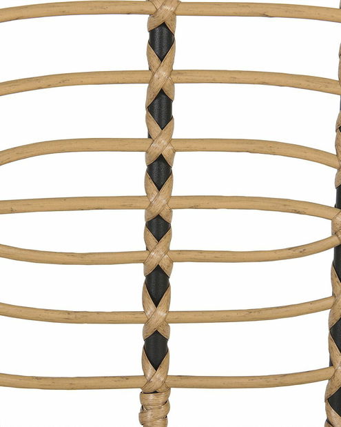 Set 4 ks zahradních židlí Praza (přírodní + šedá)