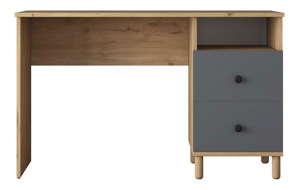 PC stolek Sikine 3 (ořech + antracit)