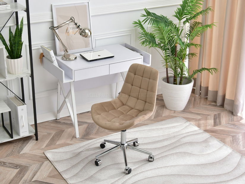 Židle Eleanor (béžová + chromová)