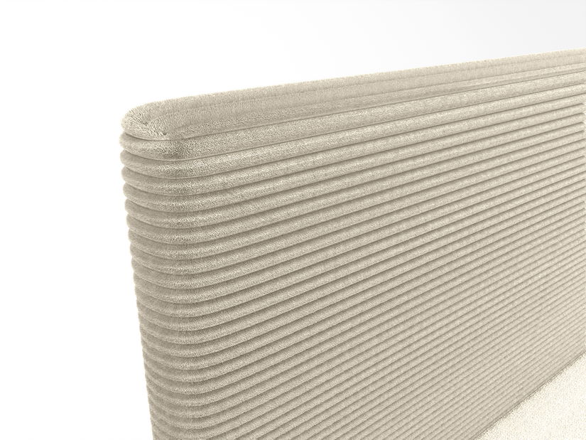 Jednolůžková postel 90 cm Napoli Comfort (krémová) (s roštem, bez úl. prostoru)