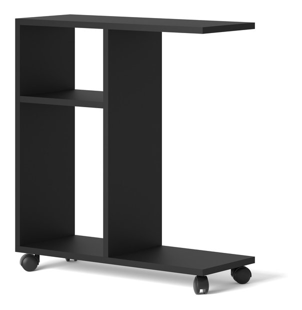 Příruční stolek na kolečkách Tros (černá)