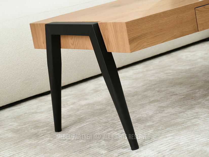 Konferenční stolek Monton (dub + černá)