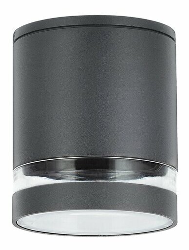 Venkovní stropní svítidlo Zombor (průhledná + antracit)