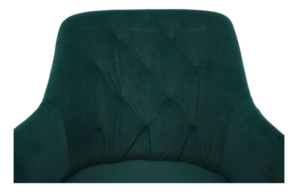 Designové otočné křeslo Vavien (zelená)