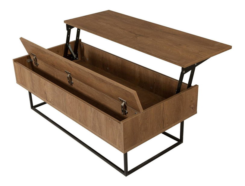 Souprava nábytku do obývacího pokoje Laxi 22 (ořech + černá)