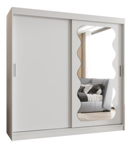 Šatní skříň 200 cm Spock (bílá)