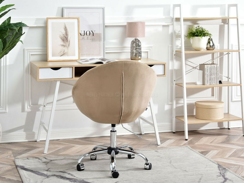 Křeslo Lush 4 (béžová + chromová)