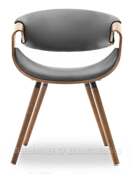 Židle Bjorn K (šedá + ořech)