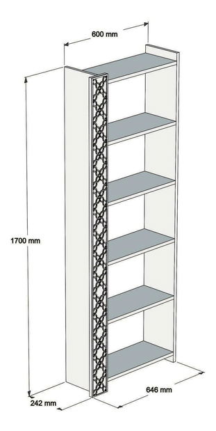 Regál Tobobi 1 (ořech + žlutá)