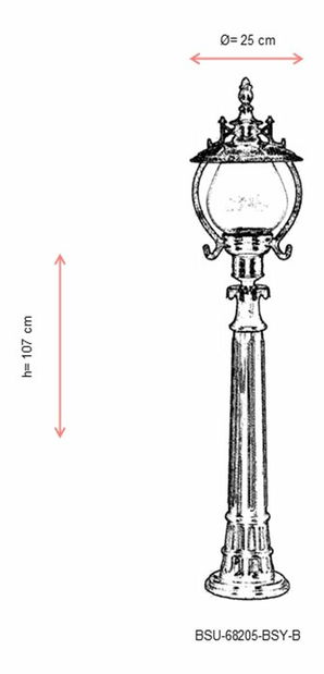 Venkovní podlahové svítidlo Sunil (černá)