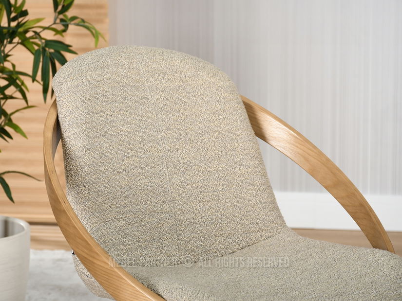 Židle Lila K (béžová + dub)