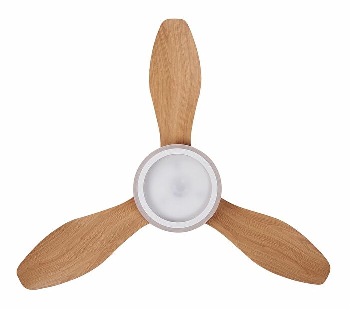 Stropní ventilátor se světlem Mudza (hnědá)