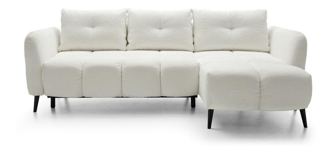 Rohová sedací souprava Odysea (P) (krémová + černá)