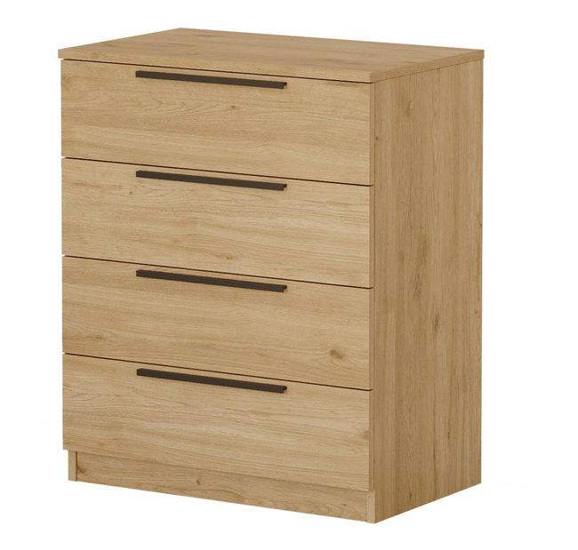 Komoda Lomboretta 4 (ořech + černá)