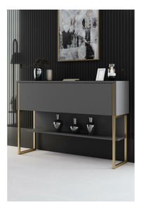 Konzolový stolek Luna 4 (zlatá + antracit)