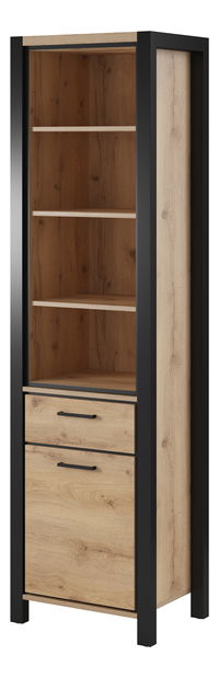 Regál Armin Typ 05 (dub taurus + matná černá)