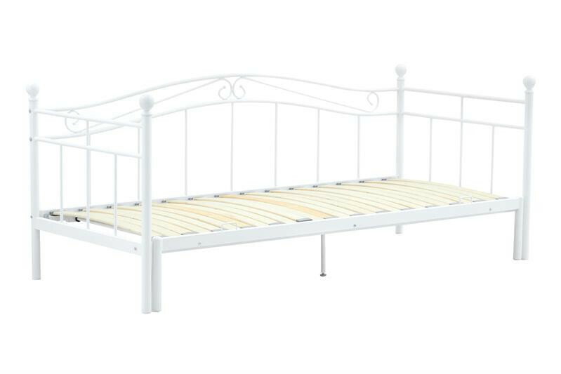 Rozkládací postel 90-180x200 cm Arriwa (bílá)
