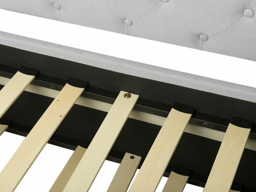 Rozkládací postel 80 cm LISABON (s roštem) (světle šedá)