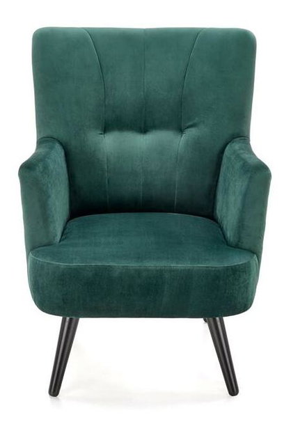 Relaxační křeslo Palmira (tmavozelená + černá)