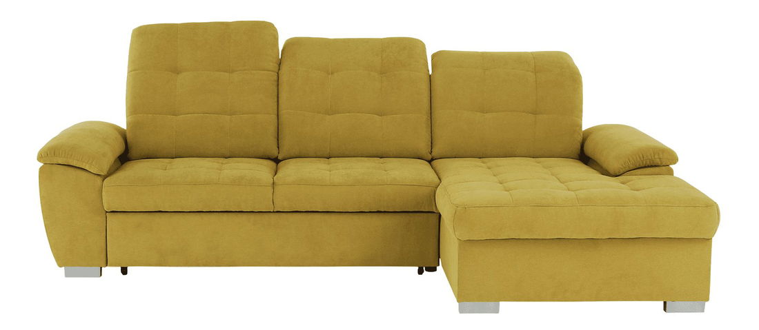 Rohová sedačka Evangelon (hořčičná) (P)