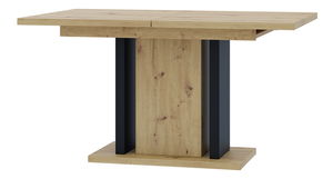 Jídelní stůl Wogrun (artisan + černá) (pro 6 až 8 osob)