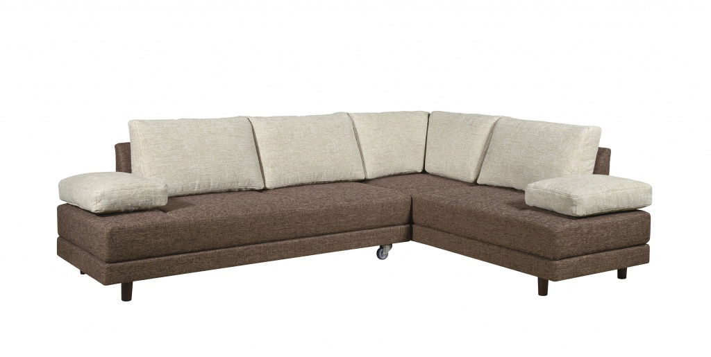 Rohová sedací souprava BRW Lana hnědá (P)