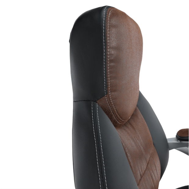 Kancelářské křeslo Ikalis (hnědá + černá)