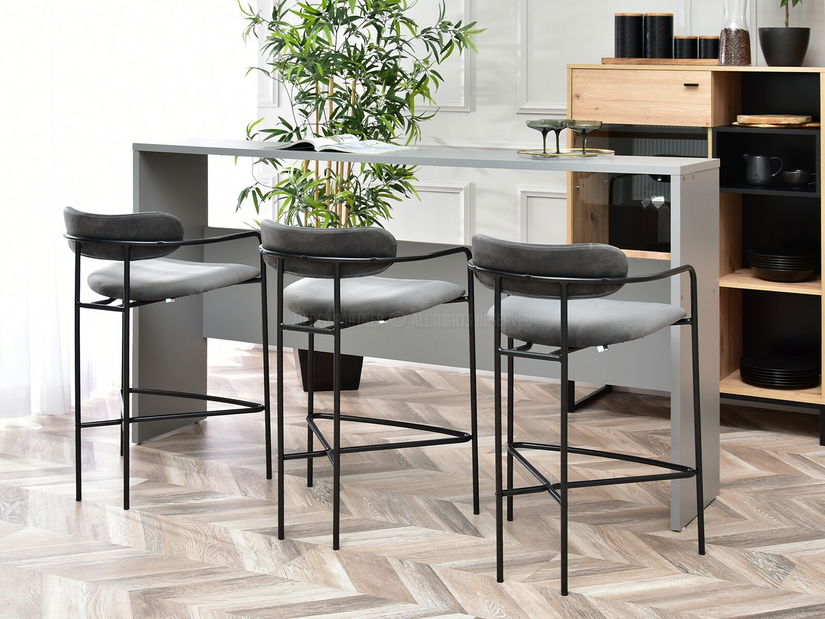 Židle Viola (grafit + černá)