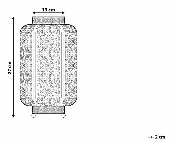 Stolní lampa Soles (krémová)