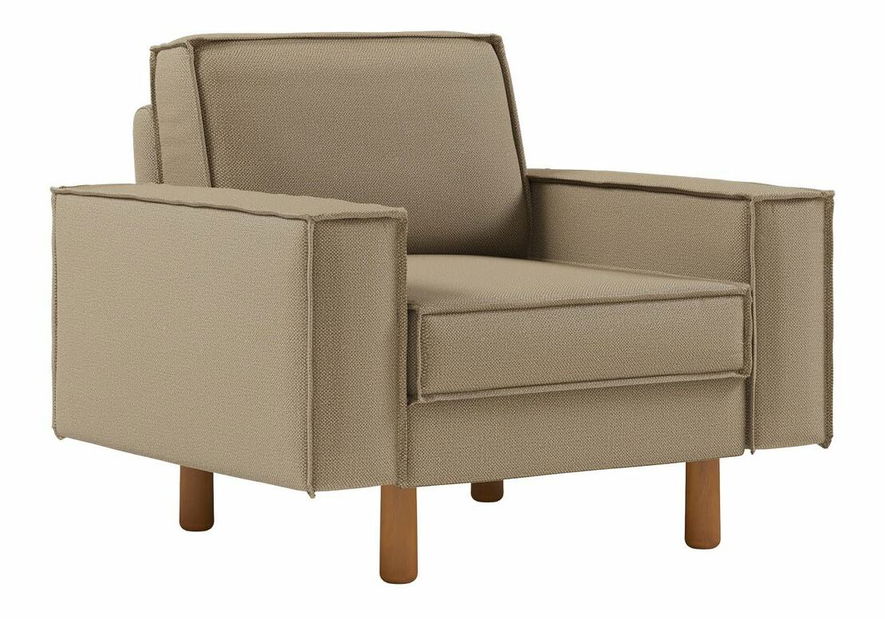 Křeslo Spary L (tmavě šedá + ořech)