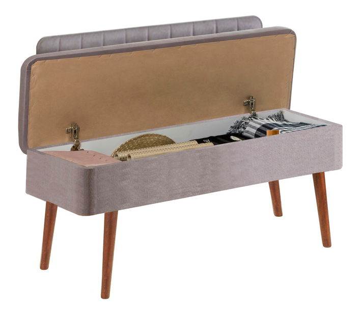 Jídelní set Vlasta 2 (ořech + šedá) (pro 6 osob)