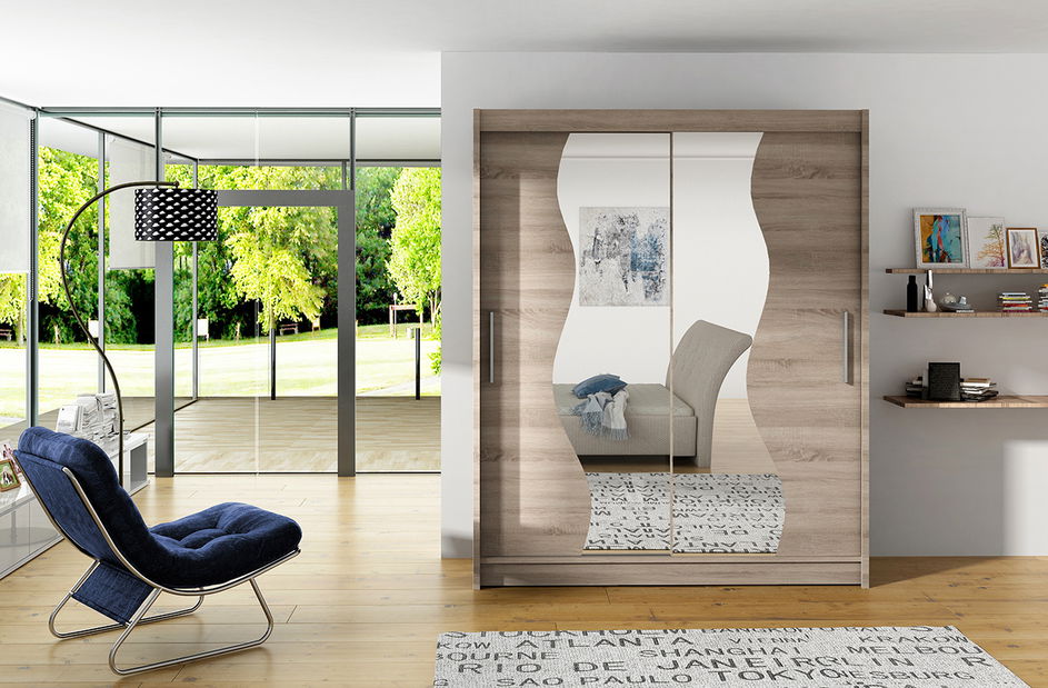 Šatníková skříň Walton S (trufla)