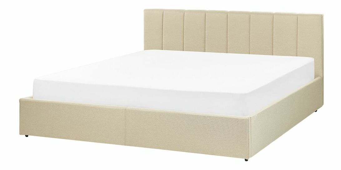 Manželská postel 180 cm Dabria (béžová) (s roštem) (s úl. prostorem)