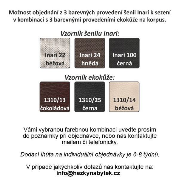 Rohová sedací souprava Akron černá + melír (P)