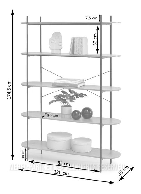 Regál Linde (černá)