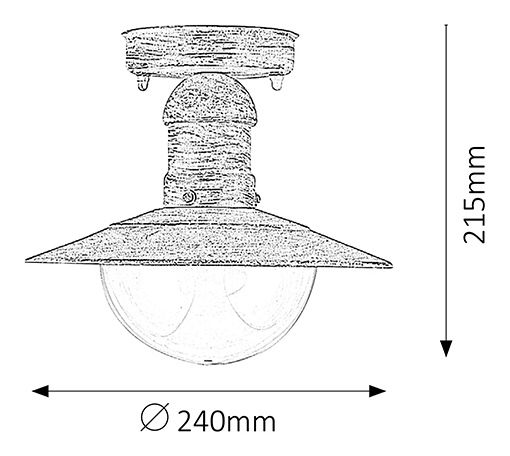 Venkovní svítidlo Oslo 8739 (antická bílá)
