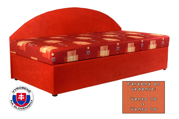 Jednolůžková postel (válenda) 90 cm Kavy (se sendvičovou matrací) (P) *bazar