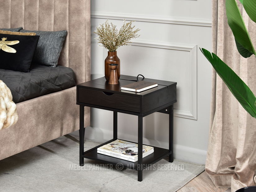 Noční stolek Emmo (černá)