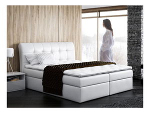Manželská postel 180 cm Lima (bílá)