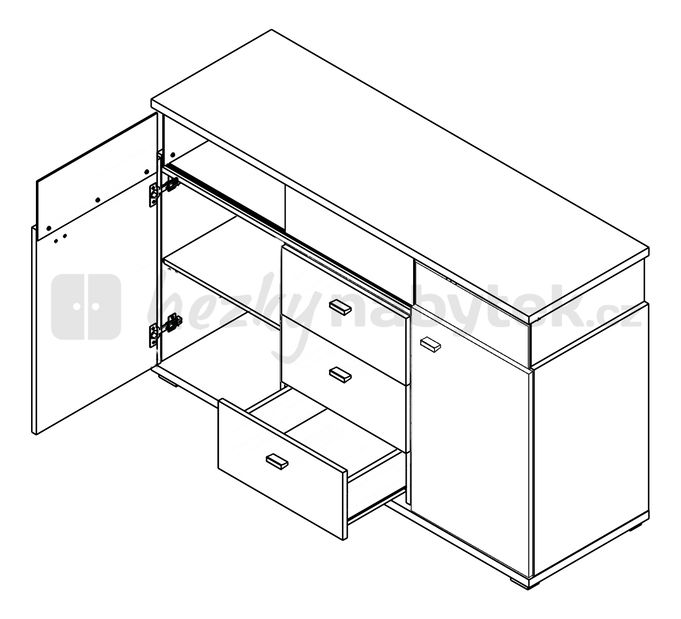 Komoda Avista Typ 6 (s osvětlením)